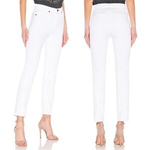 RAG & BONE White CIGARETTE High Waist Ankle Jeans 28